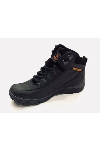 Darkwood 3622 Μαύρες μπότες Trekking Outdoor από γνήσιο δέρμα