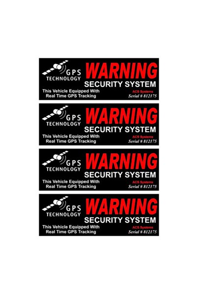 TSC 4x ملصق سيارة مزود بنظام تحديد المواقع العالمي (GPS) ونظام تتبع الأقمار ا...