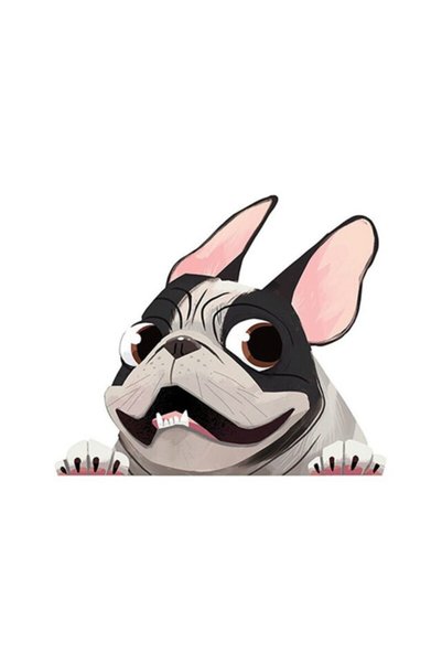 TSC French Bulldog Cute Car Decal 18 Cm Model4