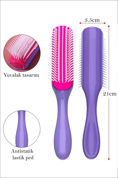 SONREYON Styling Brush 9 Row Styling Brush Curly Girl Curly Girl Method Brush