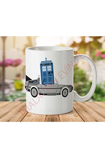 ART HEDİYE كوب مطبوع عليه عبارة "العودة إلى المستقبل" من Dr Who