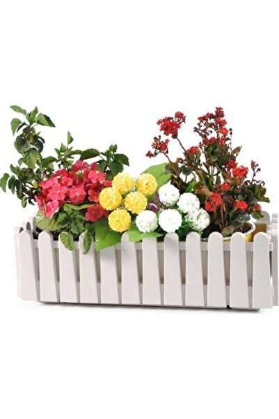 Genel Markalar Beyaz Istanbul Balkon Askılı Saksı 3 Adet-14 Litre(no:3) Dekor...