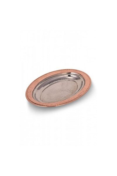 TURNA BAKIR Infantry Iskender Kebab Boat Presentation Plate 25 Cm Hand Forged Red Turna4418-1