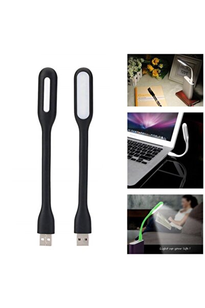 DogusDeco Siyah Renk Taşınabilir Usb Led Işık Lamba Laptop Lambası Pc Işığı