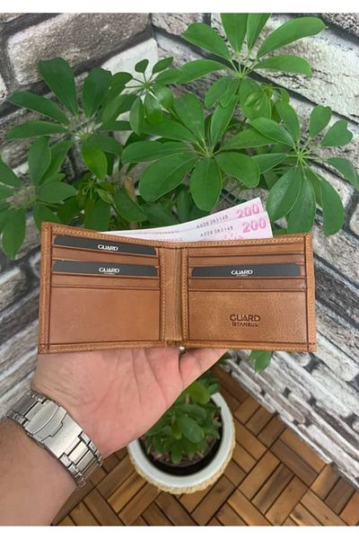 GUARD Men's Classic Leather Wallet - Antique Tan