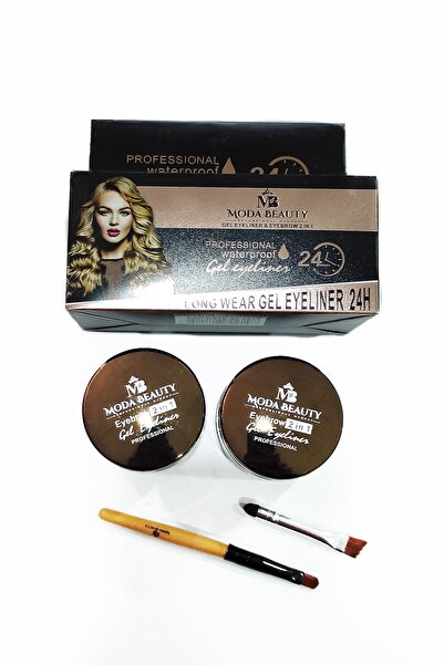 Moda Beauty 2 In 1 Gel Eyeliner & Eyebrow