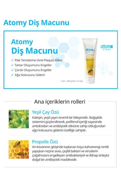 Genel Markalar Toothpaste Propolis Ve Yeşil Çay Özlü Diş Macunu 200gr
