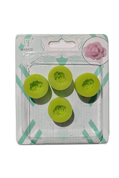 Pastaland Dörtlü Küçük Gül Silikon Şeker Hamuru Kalıbı