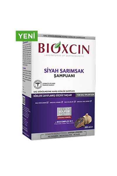 Bioxcin 300 Ml Powerless Garlic Black Shampoo
