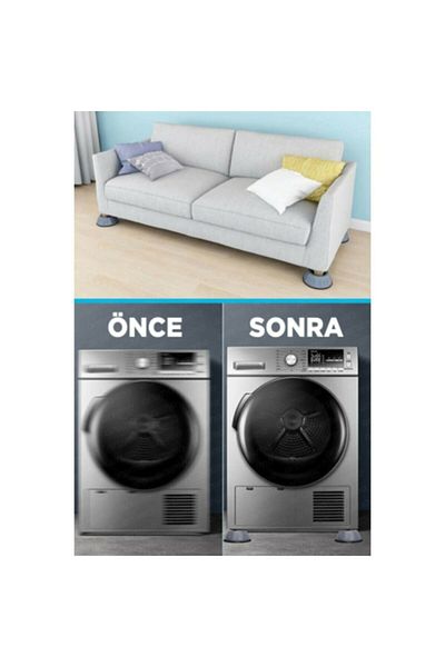 Tor Store 12 bucăți Mașină de spălat etc. Opritor anti-vibrații pentru mașini (10cm X 4cm)