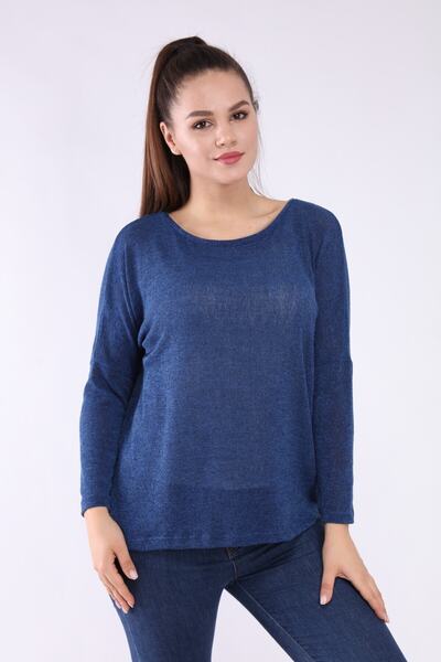Neslice in İstanbul Women's Navy Blue Color Long Sleeve T-shirt