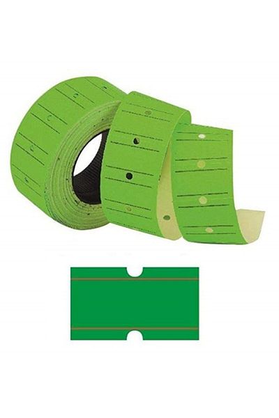 Tanex Green Price Tag 12x21 Mm 6 Rolls