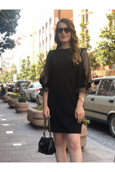 AYHAN Γυναικείο φόρεμα με μανίκια