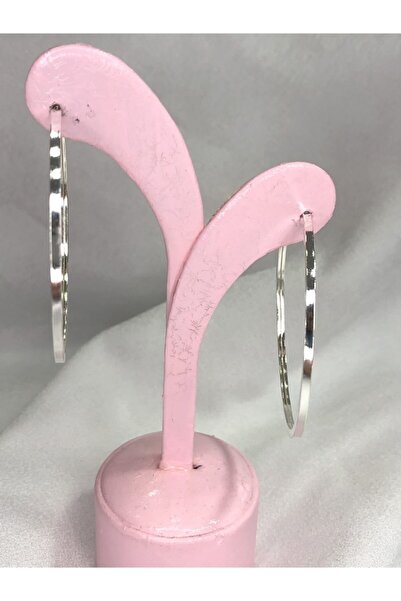 Selen’S Gümüş Kadın Büyük Boy Gümüş Halka Küpe