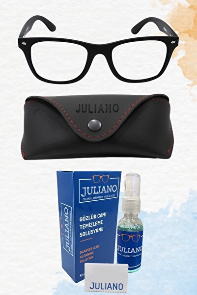 JULIANO Wayfarer Mavi Işık Korumalı Gözlük Ve Sprey Set Hediye