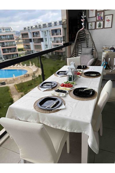 Luminarc Carine Black 27 Cm.6 Pieces Serving Plate for 6 Persons.