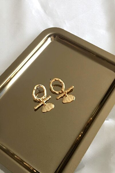 Histakı Gold Circle Plate Earrings