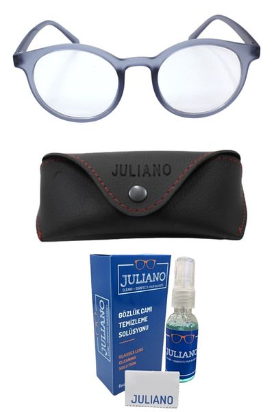 JULIANO Gray Unisex Paris Blue Light Protection Glasses