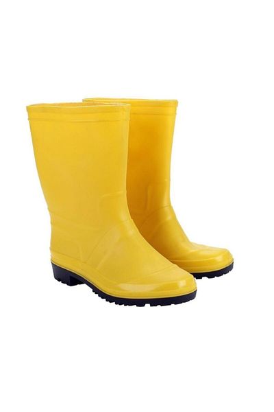 GEZER Yellow PVC Boots Short Waterproof 41