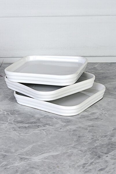 Evim Sepette 18x18 Cm Servis Sunum Pasta Tabağı