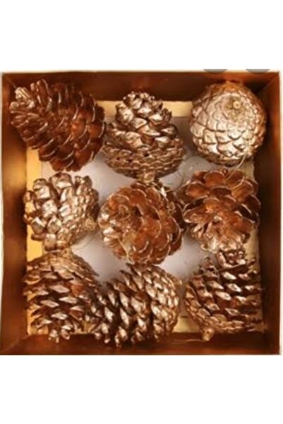 GÖKÇE-SHOP 9 Lu Özel Kutusunda Tasarım Gold Kozalak (kancalı)