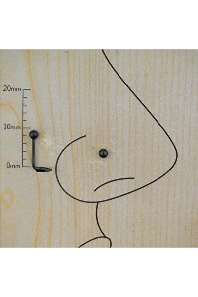 TAKIDAN Spiral Cerrahi Çelik Hızma&piercing 0.8 Mm Top 2mm