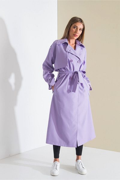 SahraAfra Arrow Trench Coat