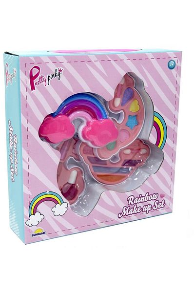 Sunman Pretty Pinky Rainbow Beauty Girl Toy Makeup Play Set
