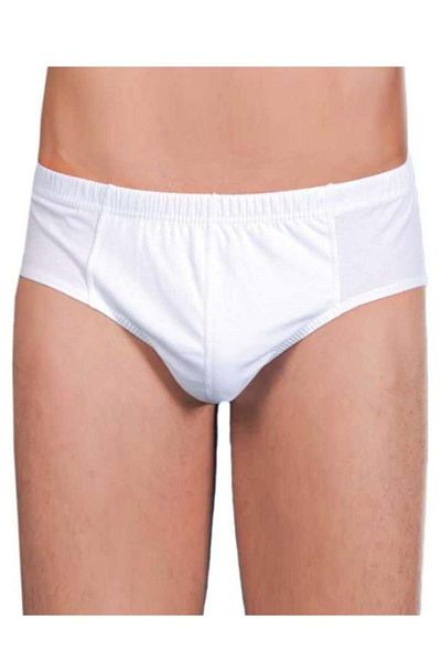 Berrak Ανδρικό εσώρουχο βαμβακερό 1050 3 Pack - - Boxer,slip,slip - Λευκό - 64-3xl