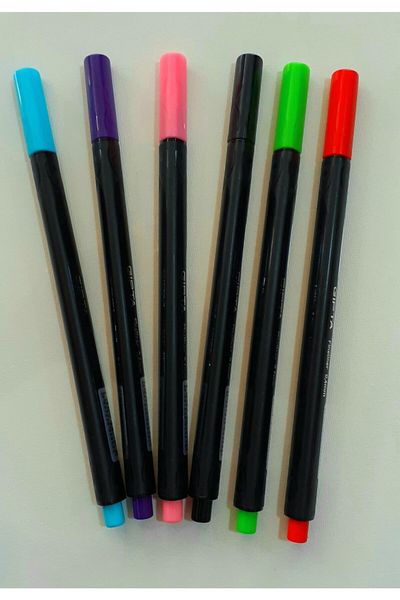 Gıpta Fineliner 0.4 Mm Colored Pen 6 pcs