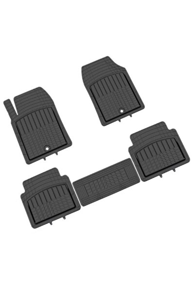 Pufi Siyah Kauçuk Paspas Universal Racing Havuzlu / Tepay510-s
