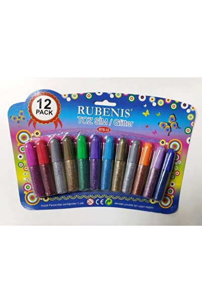 Rubenis Toz Sim Karışık Renkli 12'li Paket