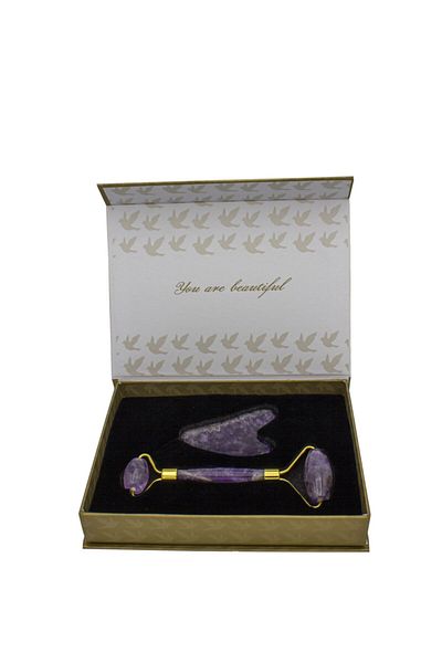 Lovelybird Amethyst Roller And Gua Sha