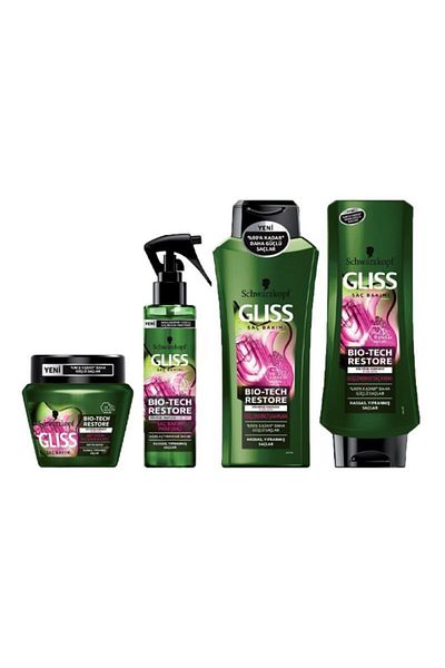 Gliss Gliss Bio-Tech Restore - 4-Piece Hair Care Set