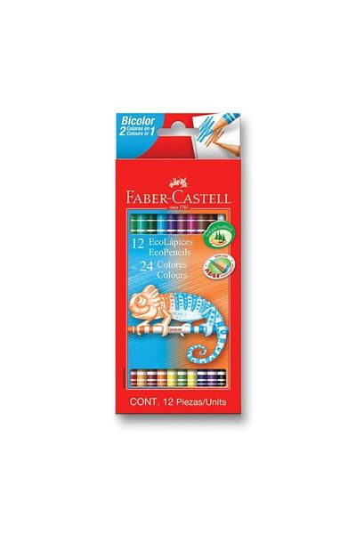 Faber Castell قلم طلاء جاف ثنائي اللون 24 لونًا