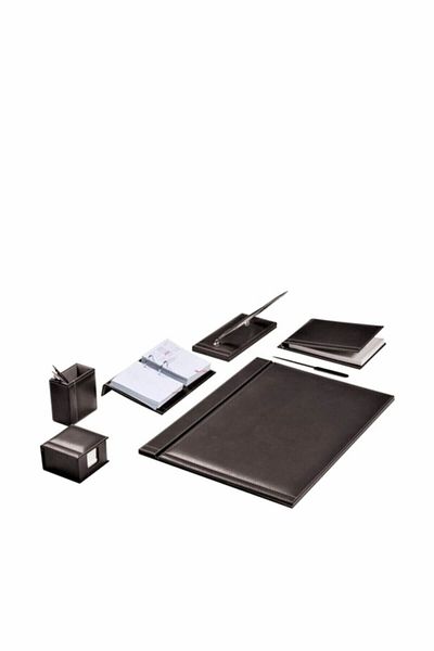 Gıpta Solid 8 Piece Desk Set Black 7131