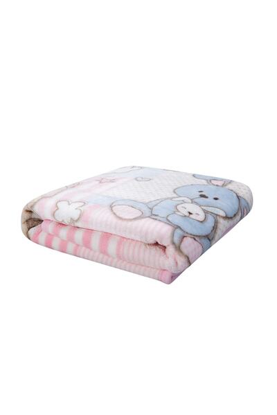 Karaca Home Honey Bunny Pembe Bebek Soft Ispanyol Battaniye