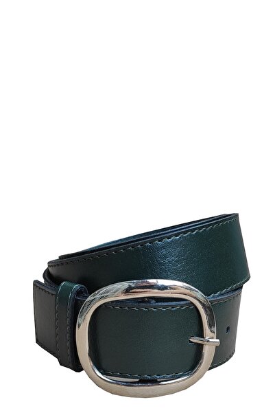 Kemer Dünyası Curea verde simplă de damă 4 cm