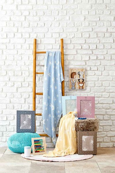 Karaca Home Baby Star Blue Baby Pique
