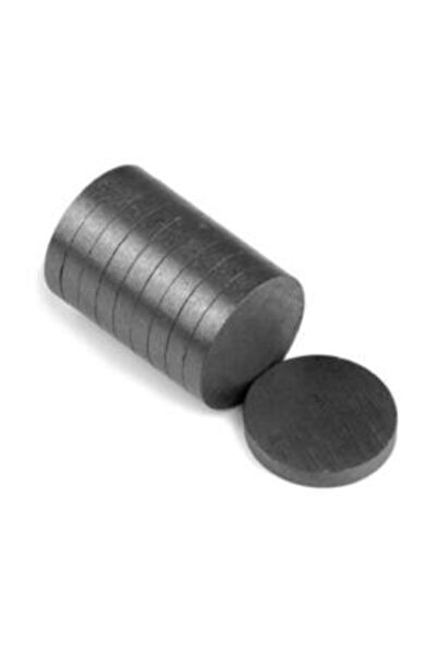 Nikah Şekeri Market Gri Yuvarlak Magnet Mıknatısı 100 Adet