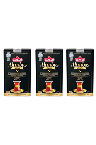 Çaykur شاي أسود ألتينباش 500 جرام - 3 قطع