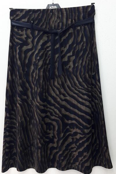 MUSTAFA KOÇAK TEKSTİL Жіноча темно-синя спідниця-кльош