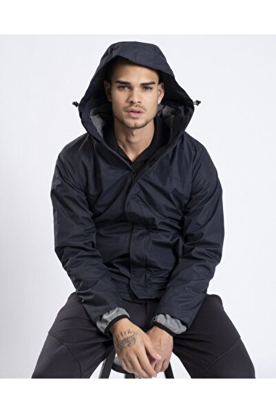 Exuma Erkek Lacivert Kapüşonlu Mont 2011030-410