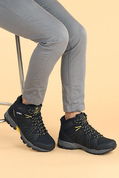 lumberjack Ανδρικά μαύρα αδιάβροχα παπούτσια για σκάφος