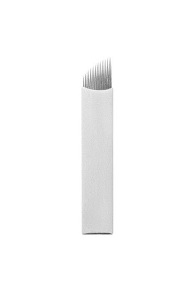 XLINETATTOO 10 Pieces 18 Pin Permanent Makeup Microblading Needles