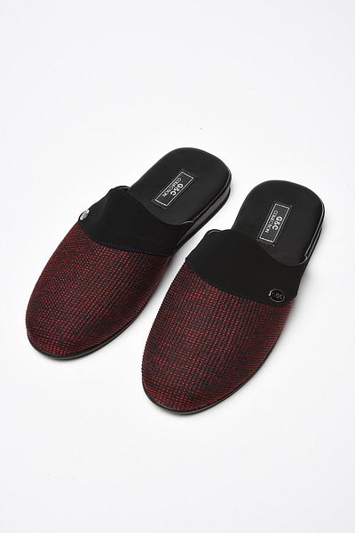 GC Papuci de casă pentru bărbați Burgundy
