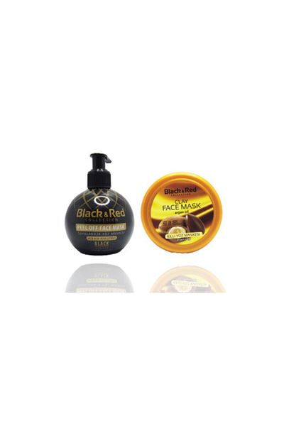 Black Red Peelable Black Argan Face Mask