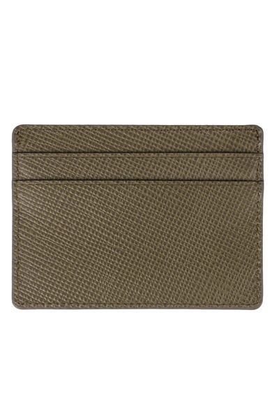 BLU Men's Green Leather Credit Card Holder