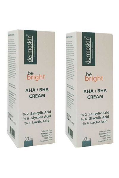 Dermoskin Be Bright Aha/bha Cream - 33ml x 2 Pieces