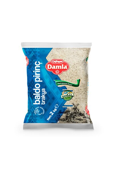 Damla Trakya Baldo Pirinç 2 Kg